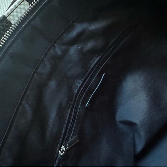 ZARA black & white striped woven tote bag NWT - Picture 7 of 10